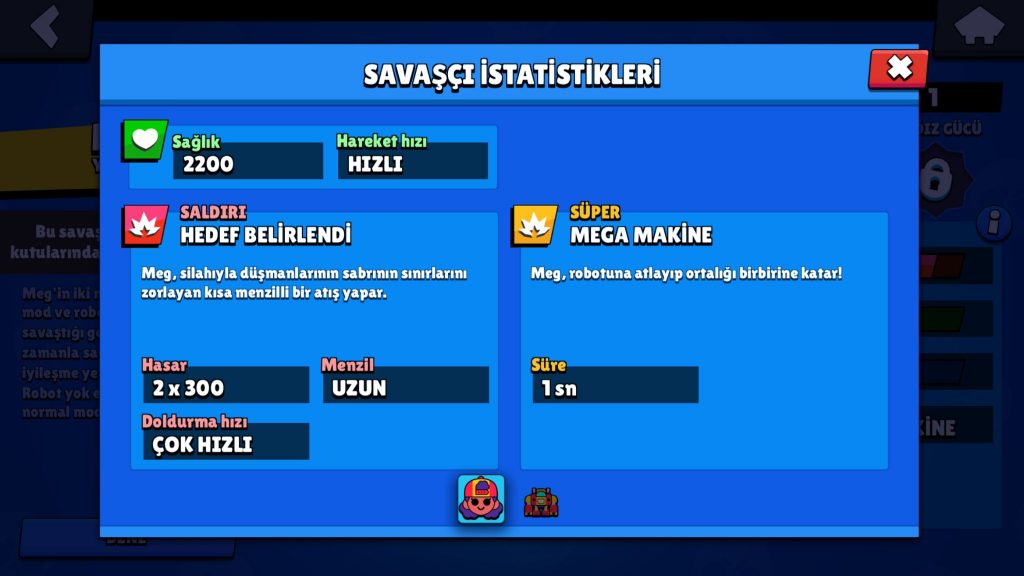 Brawl Stars Meg Özellikleri