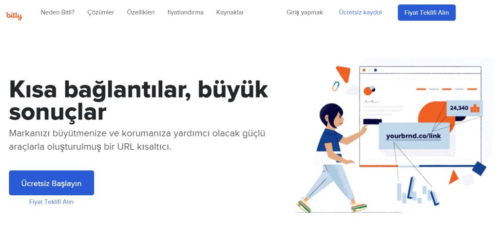 Bitly link kısaltma siteleri