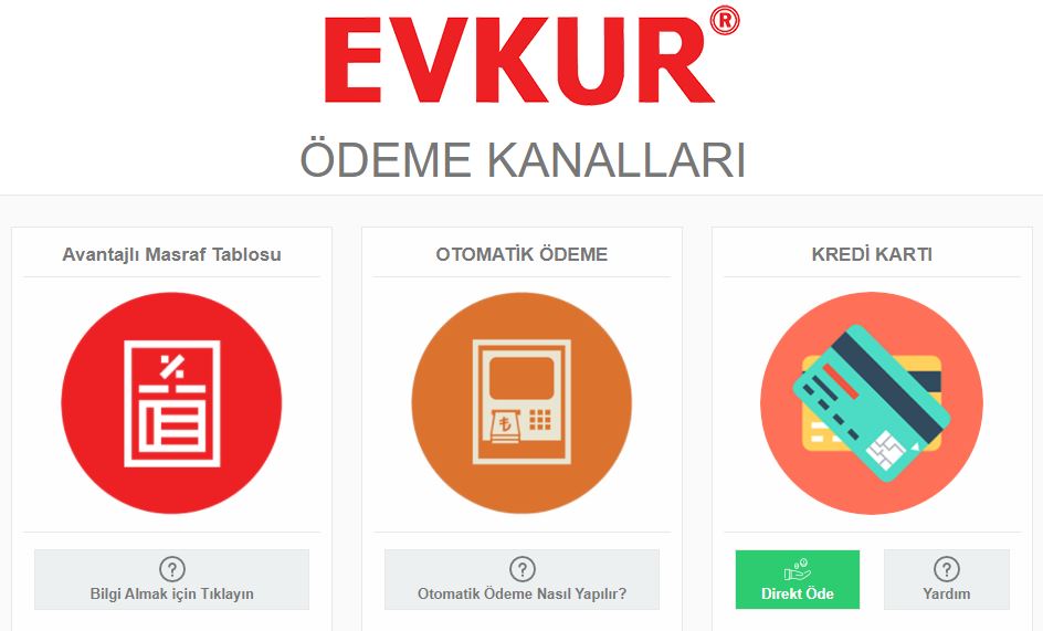 Online Evkur Borç sorgulama