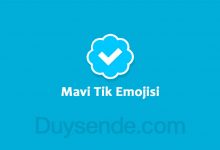 Mavi Tik Emojisi