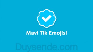 Mavi Tik Emojisi