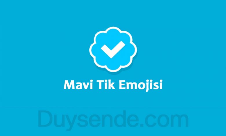 Mavi Tik Emojisi