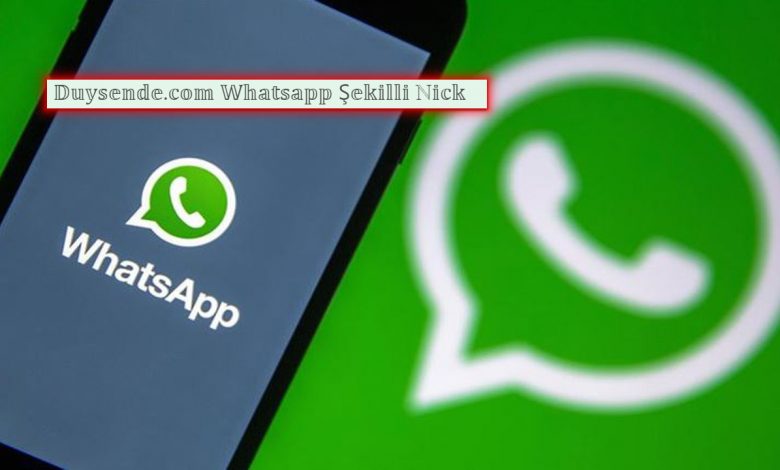 Whatsapp Şekilli Nick