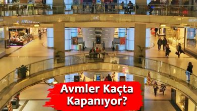 Avmler Kaçta Kapanıyor