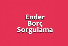 Ender Borç Sorgulama