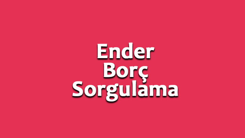 Ender Borç Sorgulama