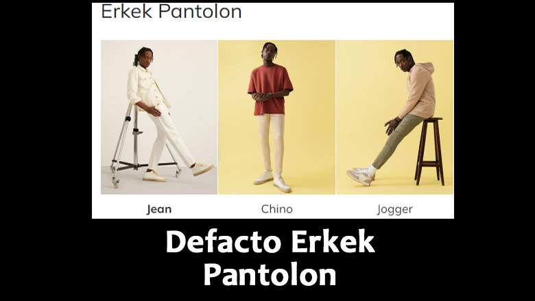 defacto erkek pantolon