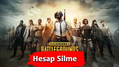 pubg hesap silme