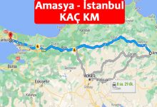 Amasya İstanbul Arası Kaç Km