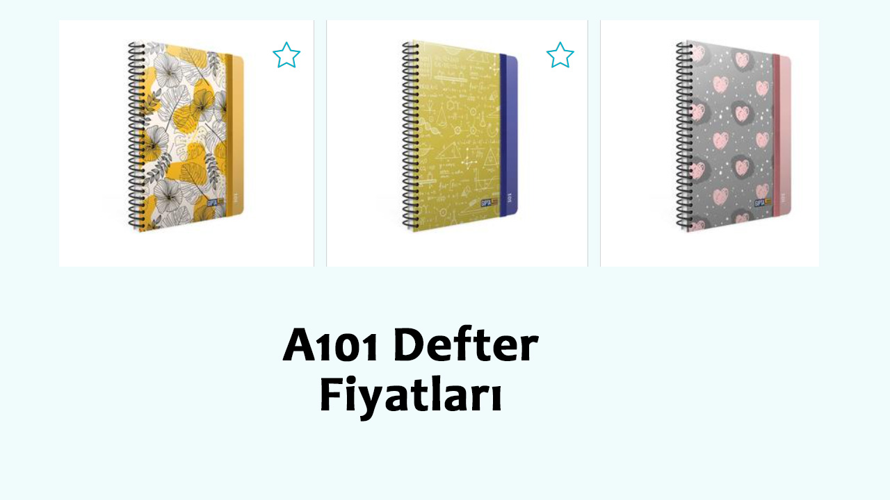 A101 Defter fiyatları