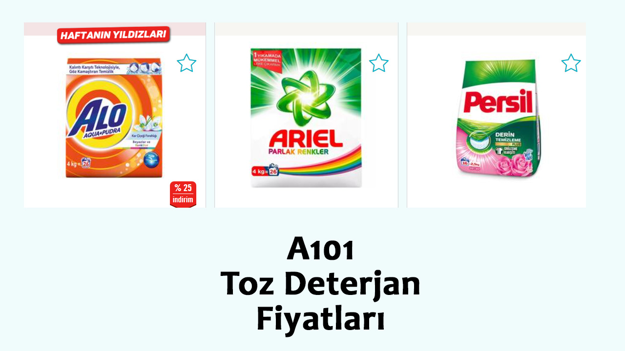 A101 Toz Deterjan Fiyatları