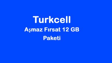 Turkcell Aşmaz Fırsat 12 GB Paketi