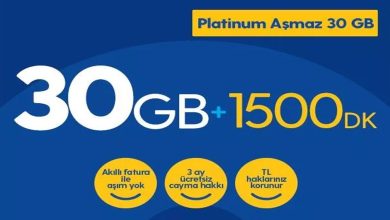 Turkcell Platinum Aşmaz 30 Paketi