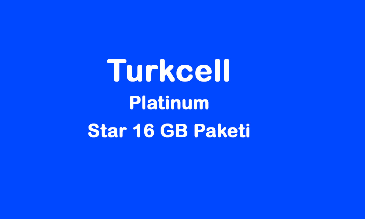 Turkcell Platinum Star 16 GB Paketi