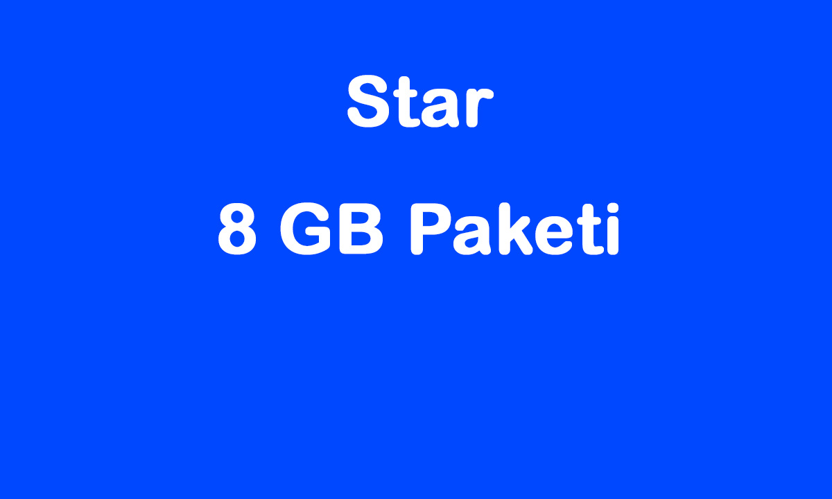 Turkcell Star 8 GB Paketi