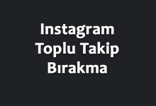 Instagram Toplu Takip Bırakma