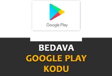bedava google play kodu