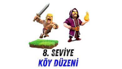 Clash of Clans 8. Seviye Köy Düzeni