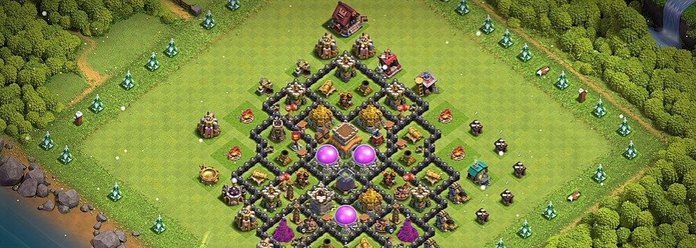 Clash of Clans 8. seviye belediye binası düzeni