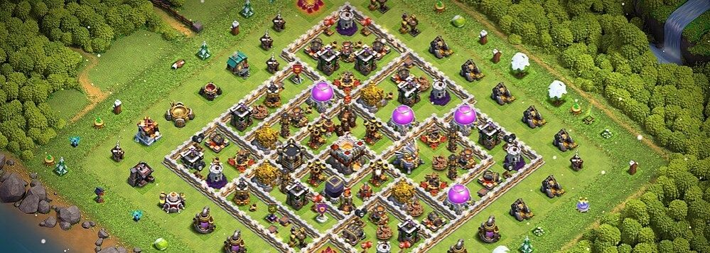 Clash of clans 11 seviye köy düzeni