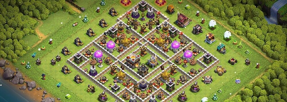 clash of clans 11 seviye köy düzenleri