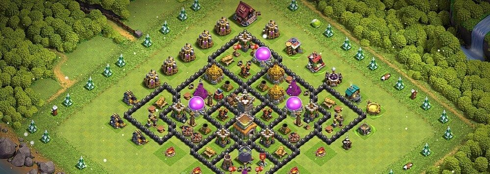 clash of clans 8. seviye belediye binası köy düzeni