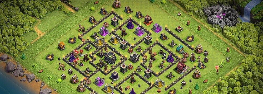 clash of clans 9 seviye koy duzeni