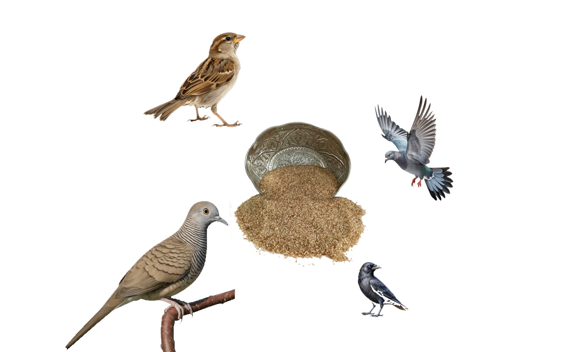 Kuşlar Çiğ Bulgur Yer mi