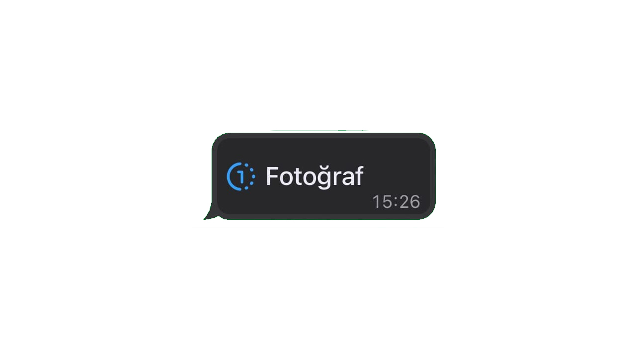 iPhone ile WhatsApp Tek Seferlik Fotoğraf SS Alma