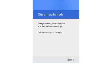 Google Sunucularıyla İletişimde Bir Sorun Oluştu