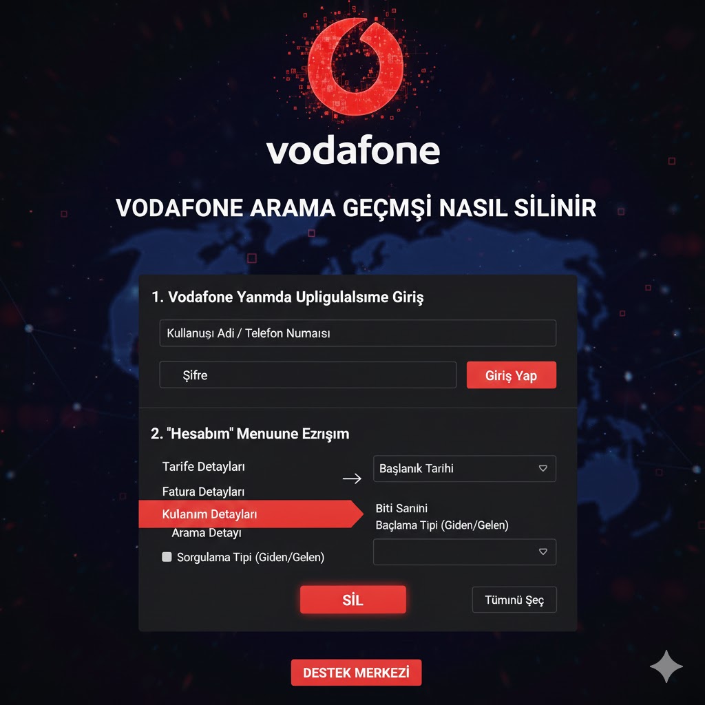 Vodafone Arama Geçmişi Nasıl Silinir
