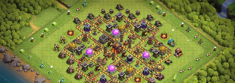 clash of clans 10 seviye belediye binası düzenleri