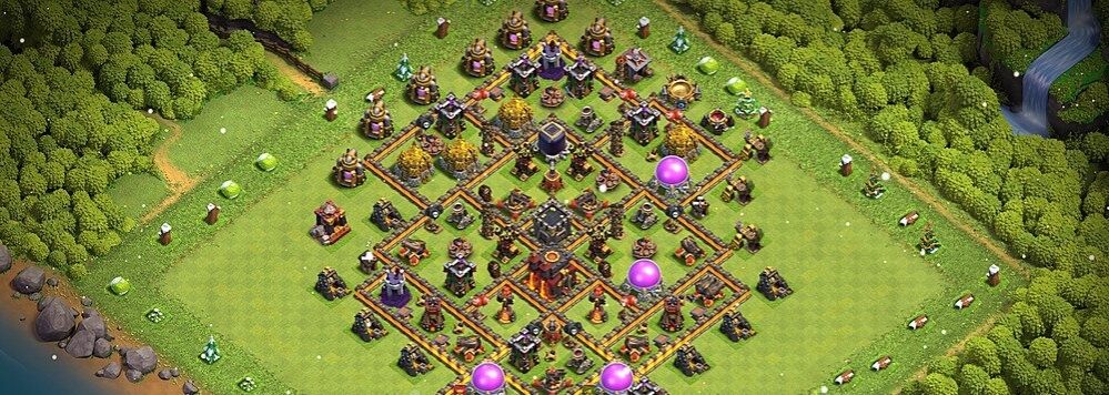 clash of clans 10. seviye belediye binası düzeni