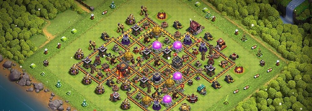 en iyi clash of clans 10 seviye koy duzeni