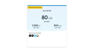 Turkcell Fırsat 80 GB Paketi